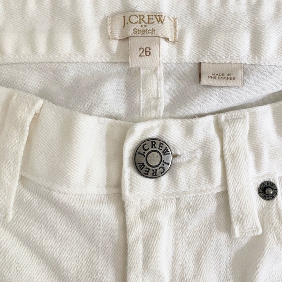 J Crew Grosgrain Striped Hem Skinny Jeans - 26 - Picture 8 of 8